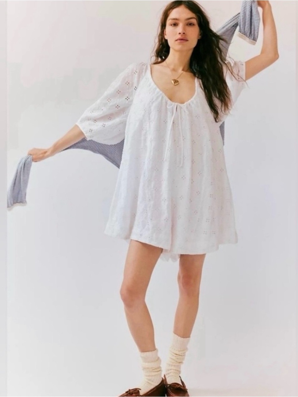 NWT size Medium Free People eyelet Bop around romper